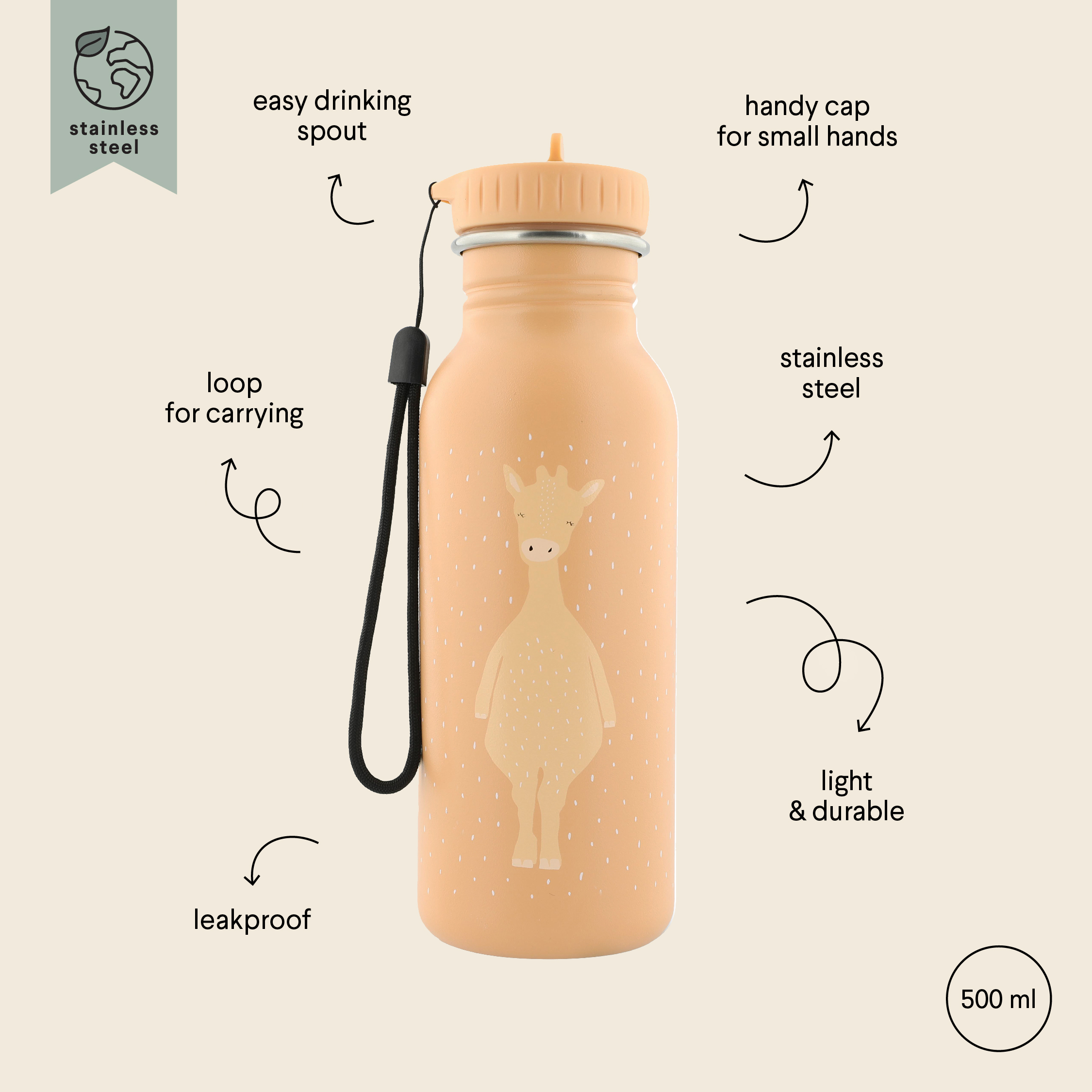 Gourde 500ml - Mrs. Giraffe